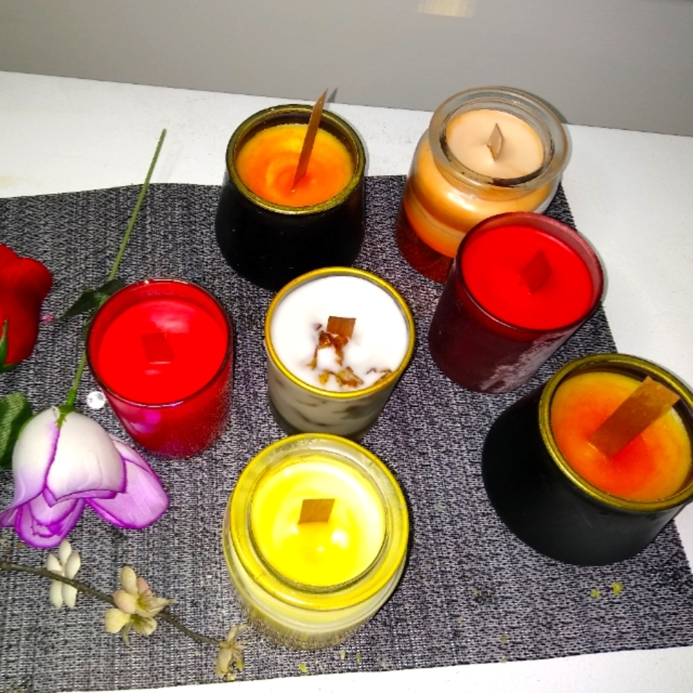 Candles, small and large